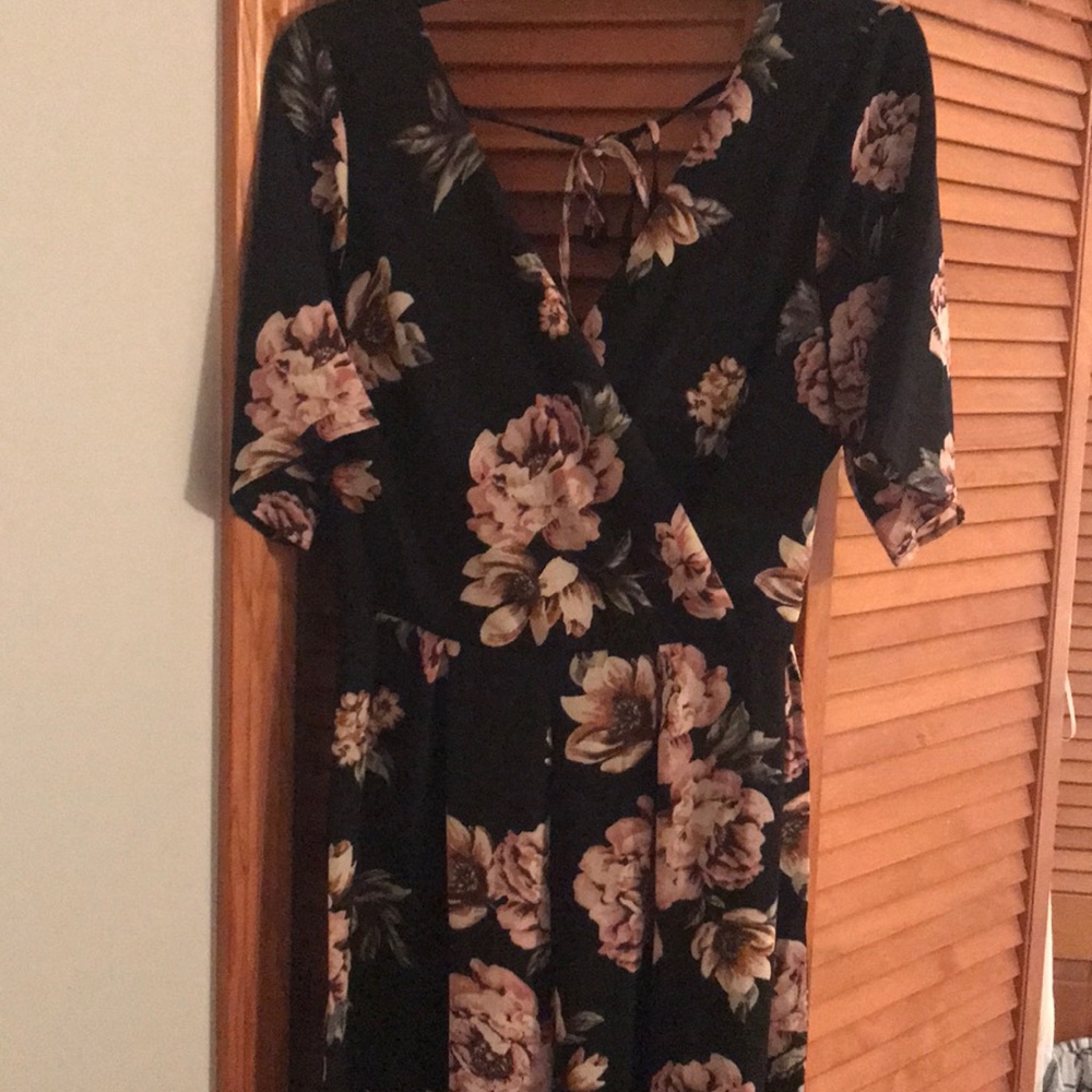 Francesca’s Floral Jumpsuit